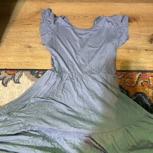 Elegant Gray Midi Dress